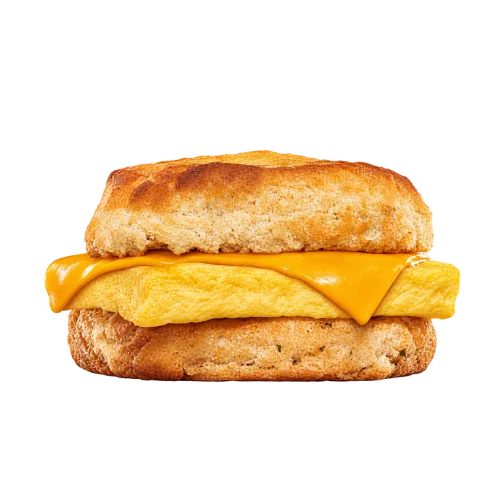 Egg cheese biscuit sandwich - simple fluffy egg and cheddar on a warm buttermilk biscuit