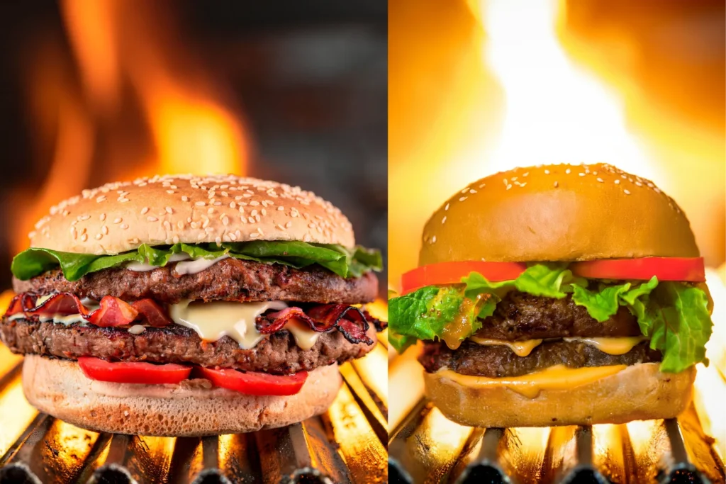 Burger King flame-grilled burger