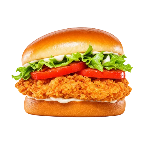 Royal Crispy Chicken sandwich with a crispy fillet