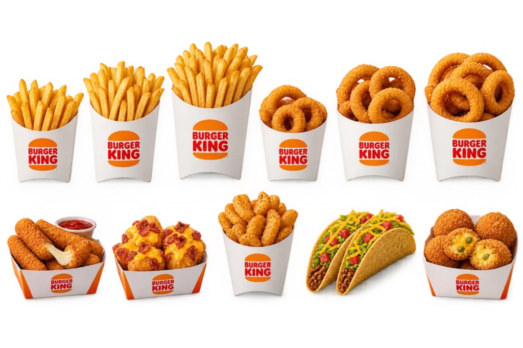 fries and assorted sides menu items
